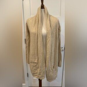 Autumn Cashmere Beige Open Front Cardigan
